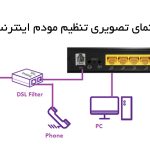 تنظیمات مودم adsl