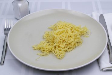 یک بشقاب ماکارونی چند گرم است؟